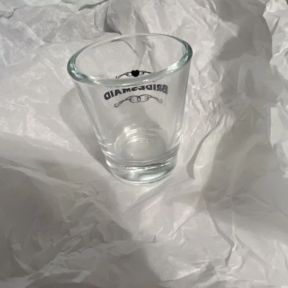 Bridesmaid Shot Glass Gift Heart Clear Wedding‎ Drinks Gag Gift Party Favor